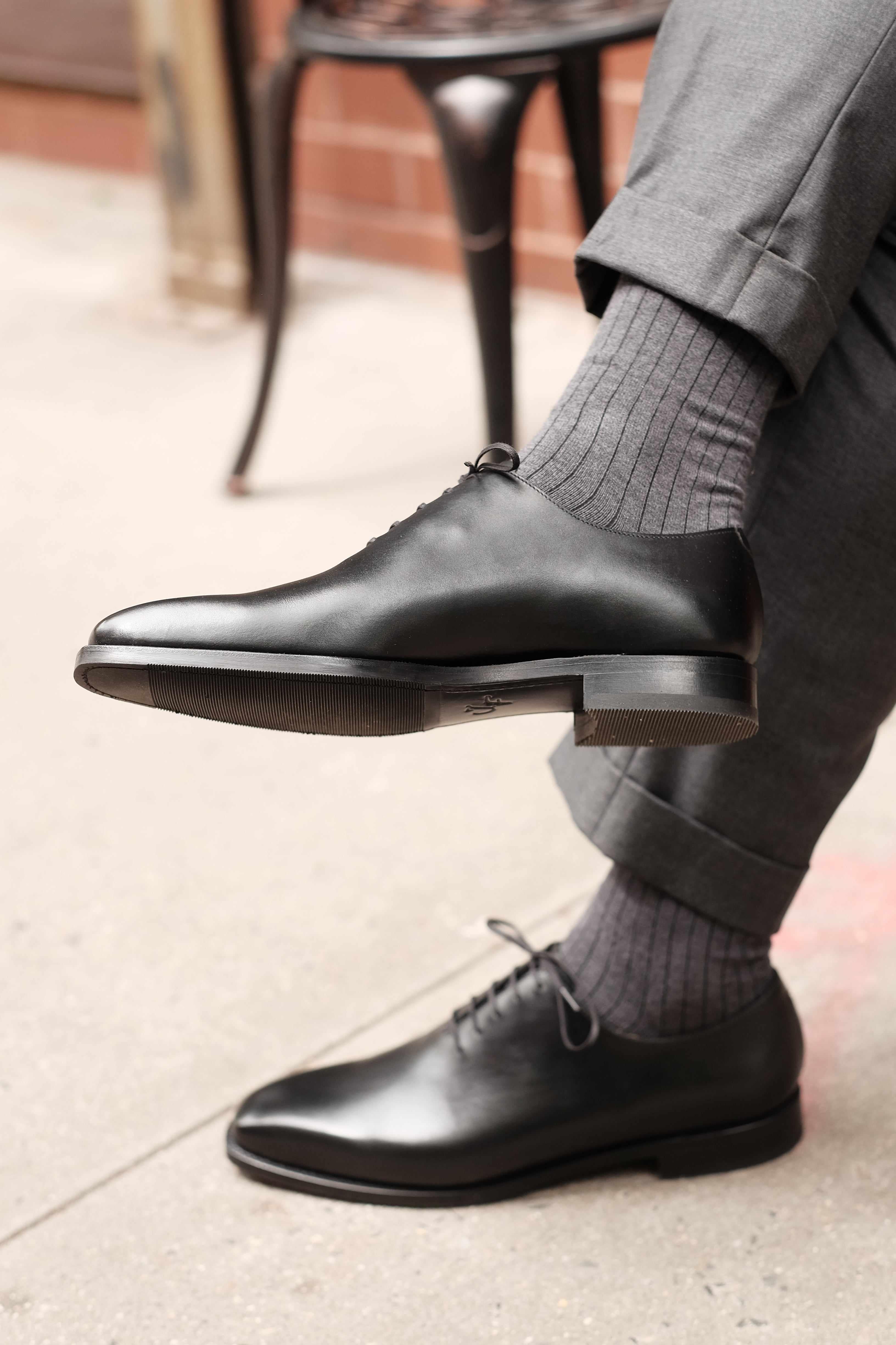 Union - Black Calf-Wholecut Oxfords-J.FitzPatrick Footwear