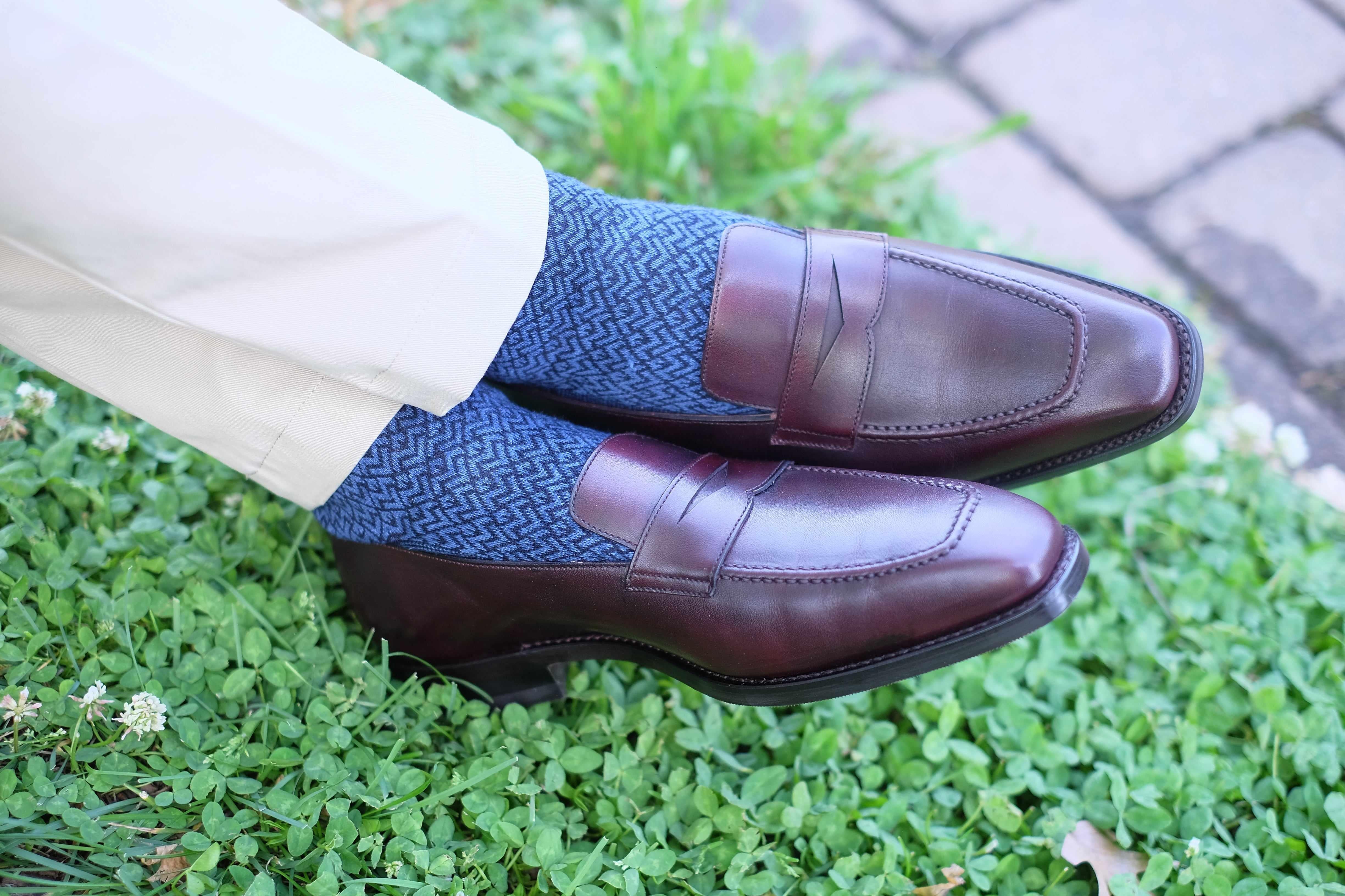 Washington - Sangria Calf-Penny Loafers-J.FitzPatrick Footwear