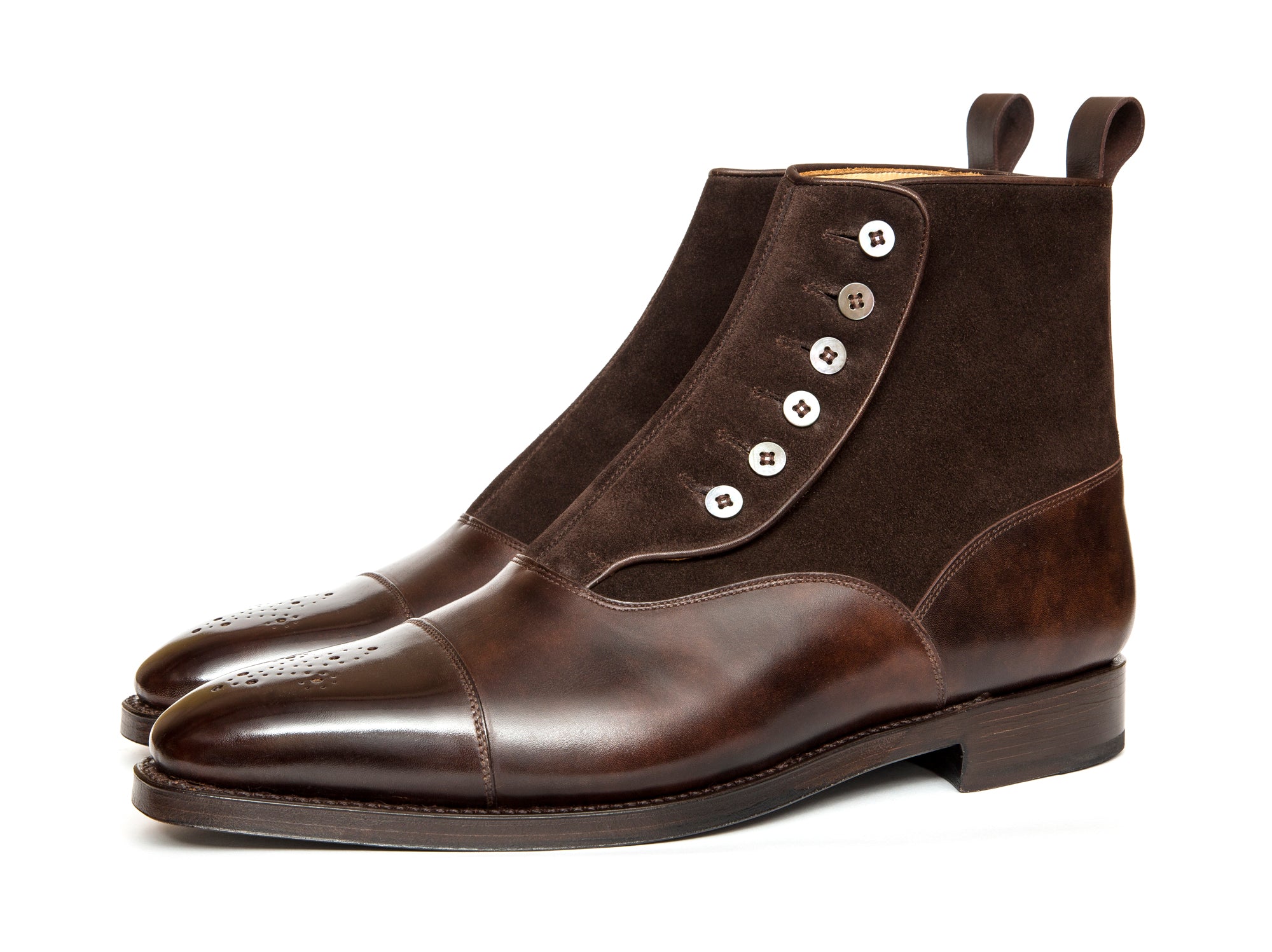 Westlake - MTO - Dark Brown Museum Calf / Dark Brown Suede-Made To Order-J.FitzPatrick Footwear