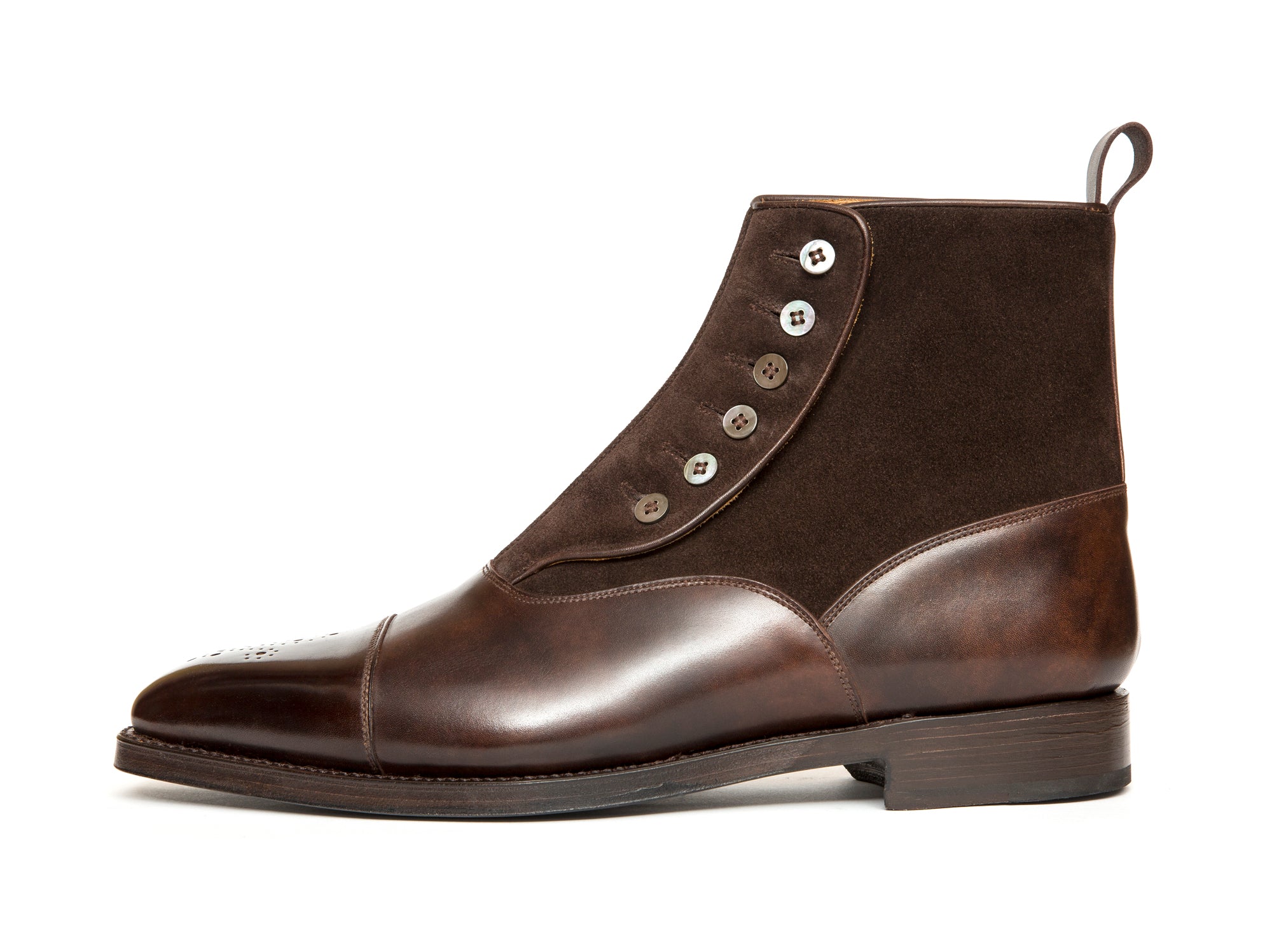 Westlake - MTO - Dark Brown Museum Calf / Dark Brown Suede-Made To Order-J.FitzPatrick Footwear