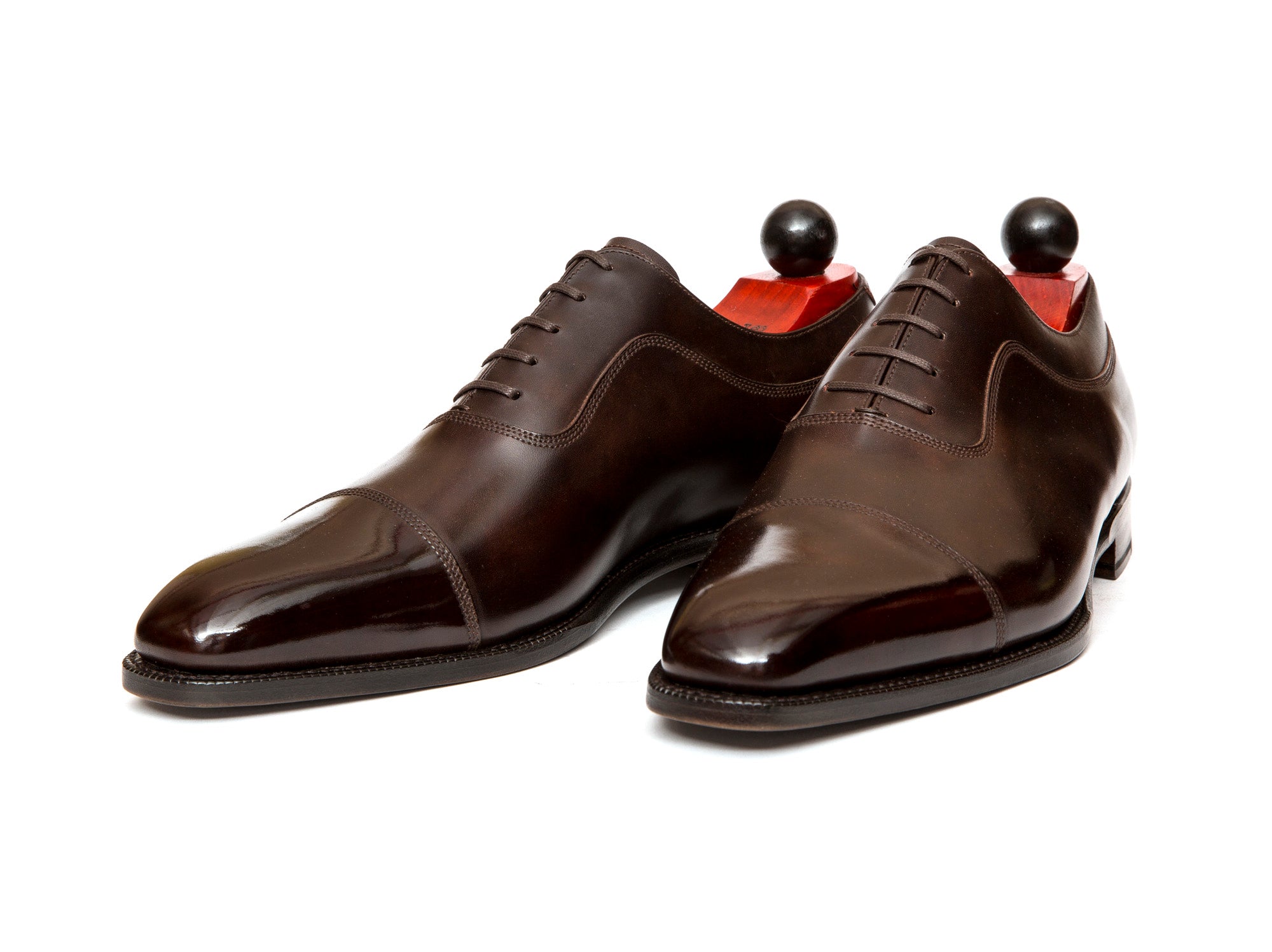 Woodway - MTO - Dark Brown Museum Calf - LPB Last - Single Leather Sole-Made To Order Captoe Plain Cap Toe Adelaide Oxfords-J.FitzPatrick Footwear