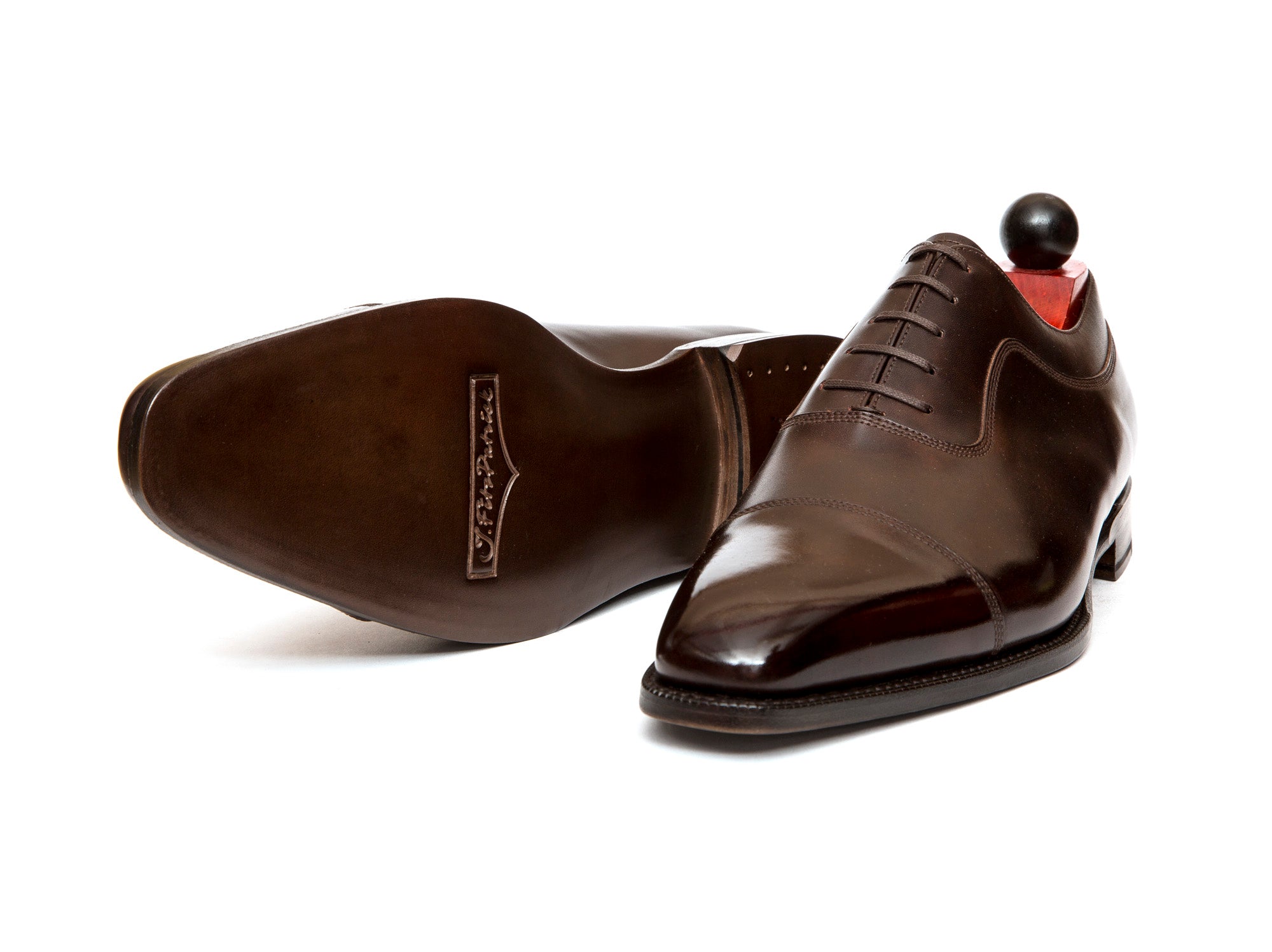 Woodway - MTO - Dark Brown Museum Calf - LPB Last - Single Leather Sole-Made To Order Captoe Plain Cap Toe Adelaide Oxfords-J.FitzPatrick Footwear