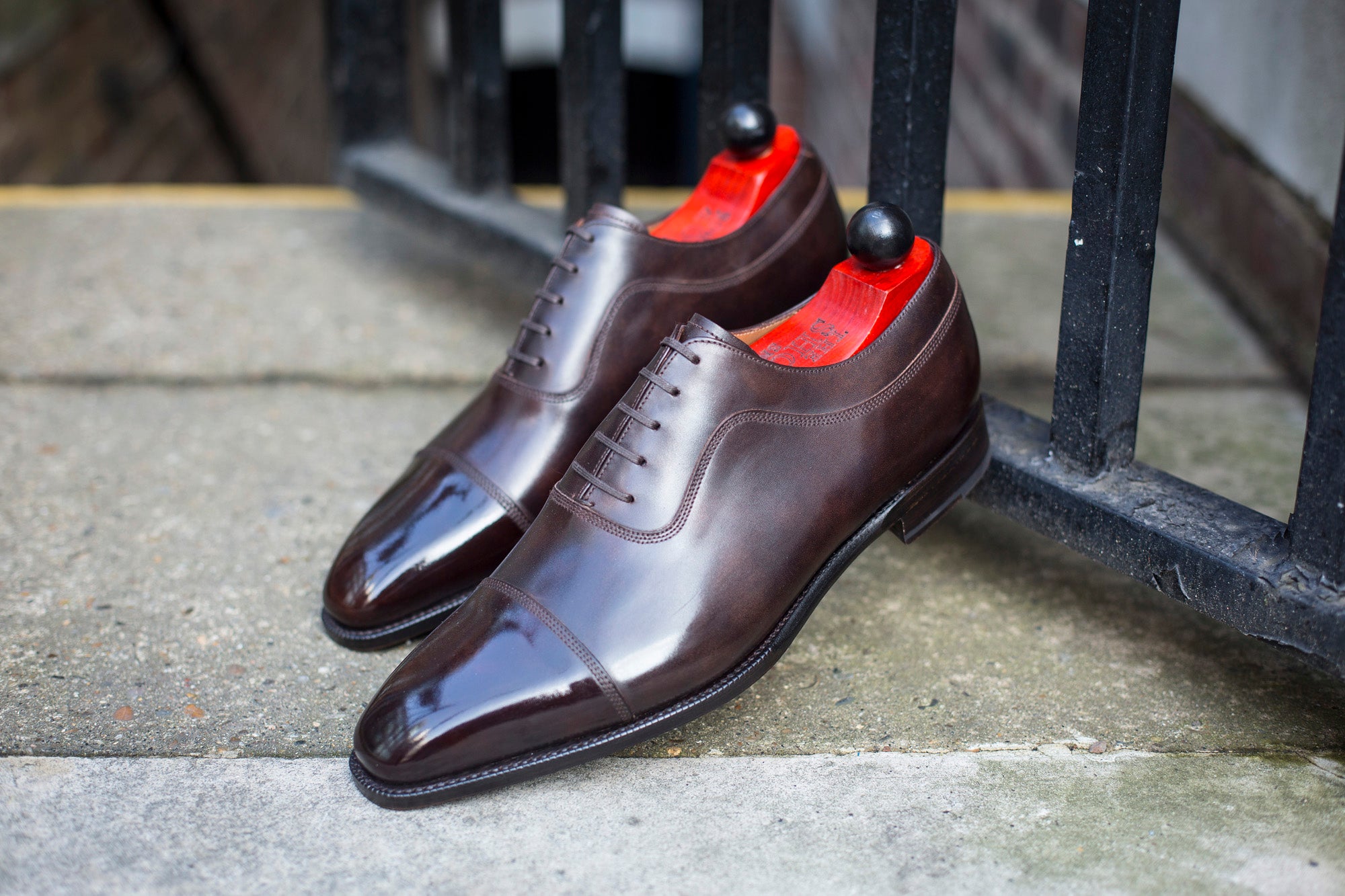 Woodway - MTO - Dark Brown Museum Calf - LPB Last - Single Leather Sole-Made To Order Captoe Plain Cap Toe Adelaide Oxfords-J.FitzPatrick Footwear