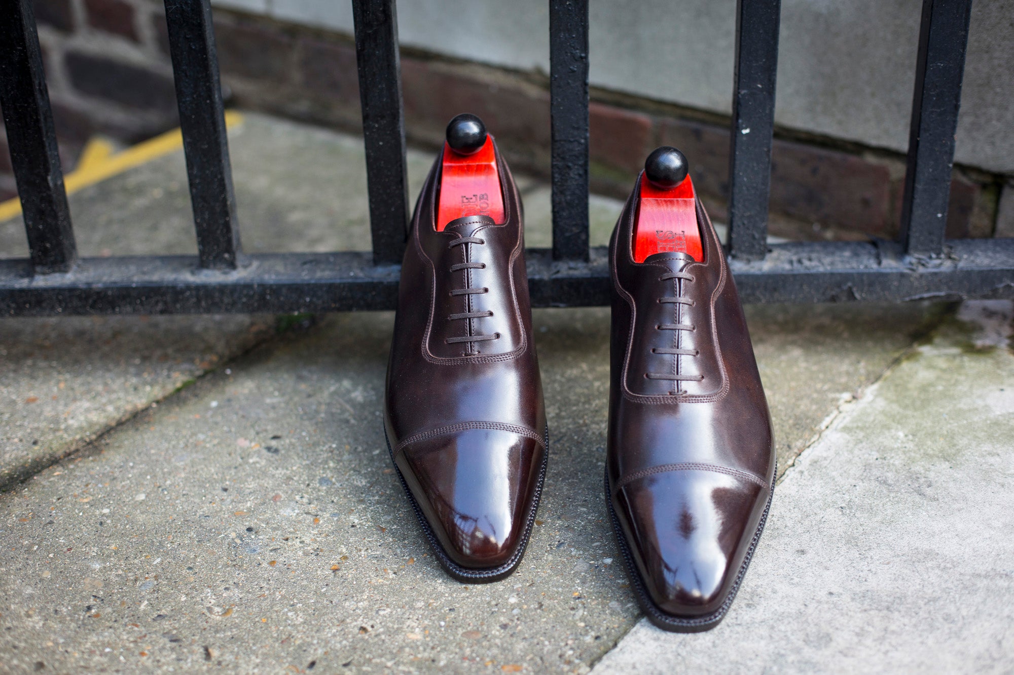 Woodway - MTO - Dark Brown Museum Calf - LPB Last - Single Leather Sole-Made To Order Captoe Plain Cap Toe Adelaide Oxfords-J.FitzPatrick Footwear