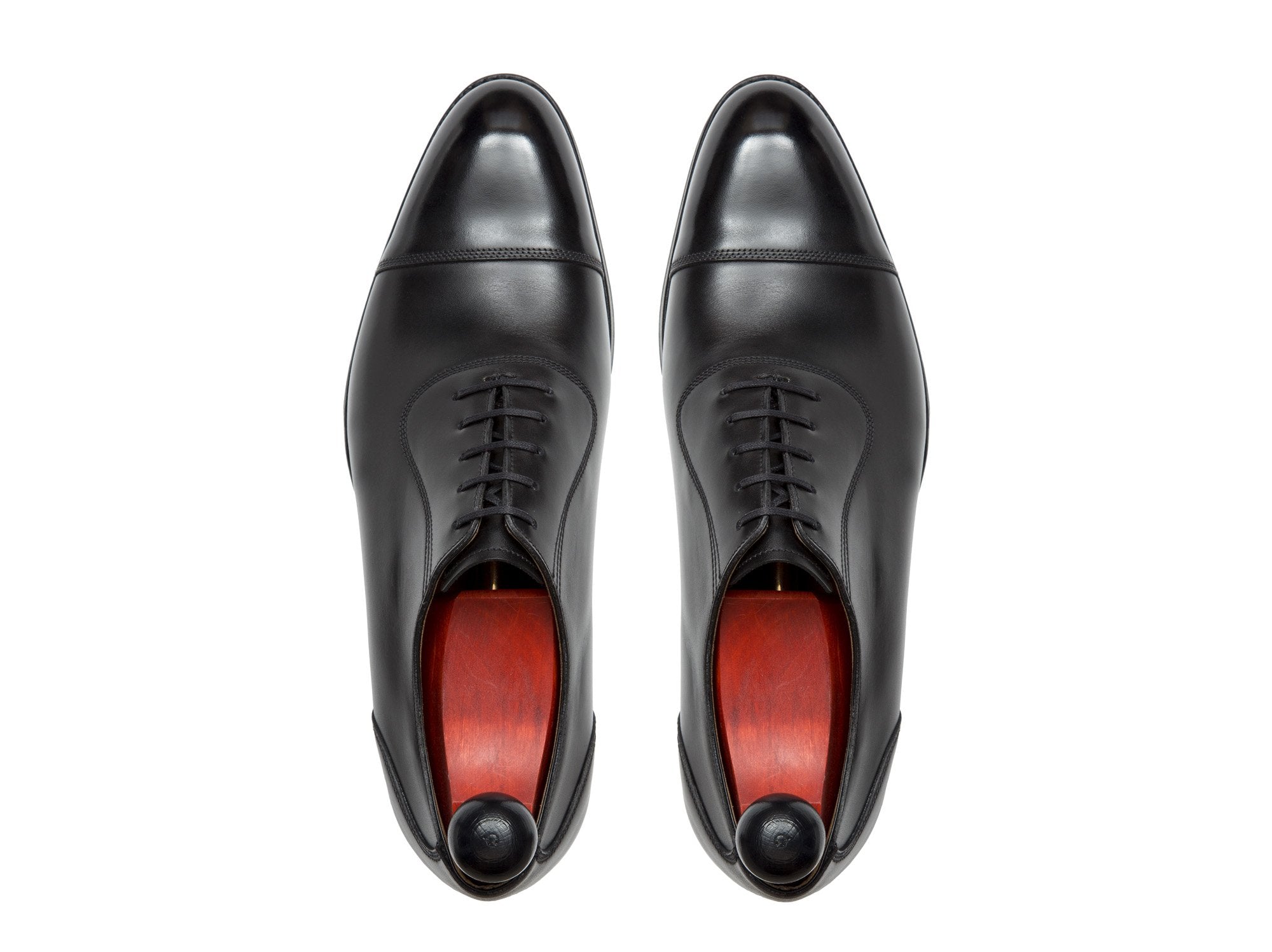 Yesler - MTO - Black Calf - NGT Last - Single Leather Sole-Made To Order Classic Captoe Cap Toe Oxfords-J.FitzPatrick Footwear